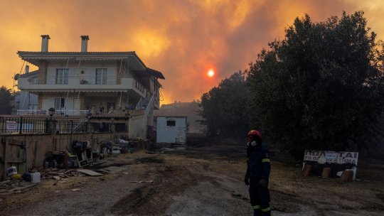Grecia a cerut ajutor Uniunii Europene pentru stingerea incendiilor de vegetație