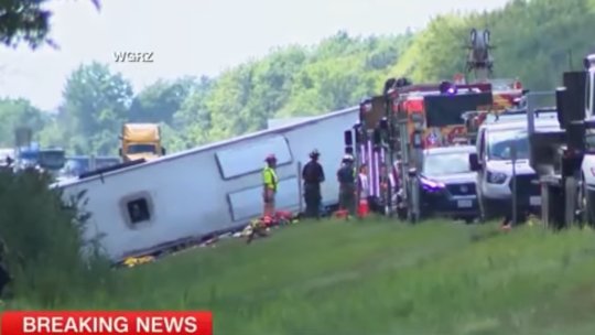 5 morți după un accident de autocar produs în statul american New York | VIDEO