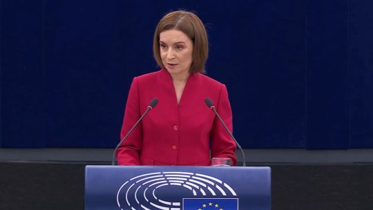 Maia Sandu, în plenul Parlamentului European: Drumul nostru european este despre supravieţuire. Alegerile din 28 septembrie, decisive | VIDEO