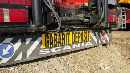 IGPR: 8 transporturi agabaritice, efectuate duminică pe trasee din țară