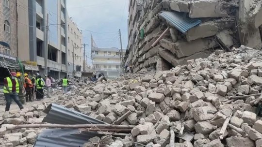 KENYA: 7 persoane, dispărute după prăbușirea unei clădiri înalte în capitala Nairobi