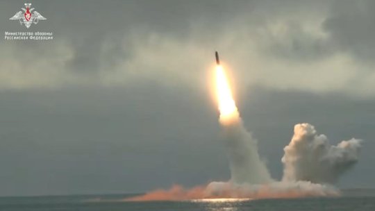 Rusia a testat o rachetă balistică intercontinentală Bulava