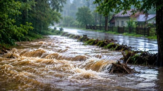 Cod portocaliu de inundaţii, pe râuri din Oltenia şi Banat