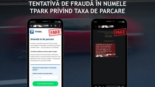 DNSC avertizează asupra unor SMS-uri frauduloase privind anumite sume neachitate pentru parcare