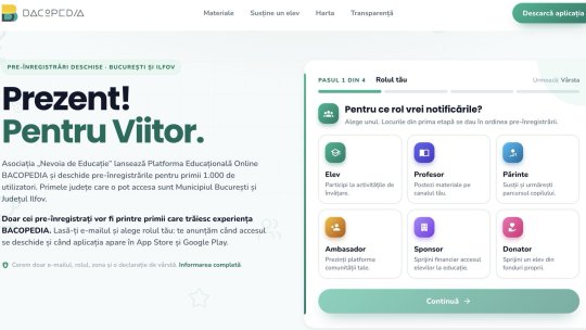 BACOPEDIA, platformă educațională pentru liceeni