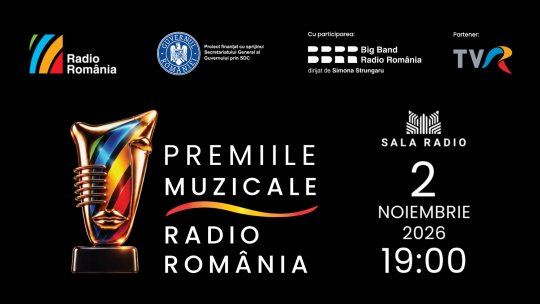 Premiile Muzicale Radio România revin la Sala Radio pe 2 noiembrie