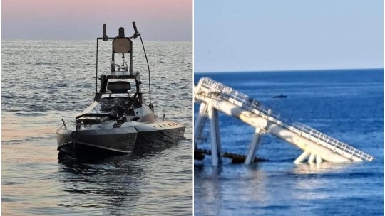 Ministrul Apărării: O dronă marină încărcată cu explozibil a fost distrusă în zona platformei Neptun Deep | VIDEO