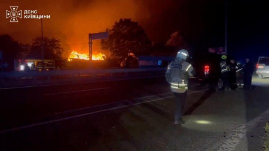 UCRAINA: Cel puțin 37 de morți, în urma unui atac cu dronă asupra unui depozit de muniții din apropierea Kievului