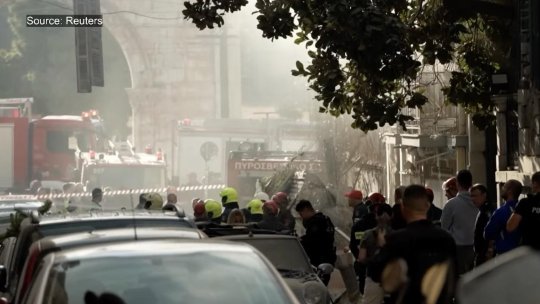 Explozie la Atena: O clădire s-a prăbușit în cartierul Plaka